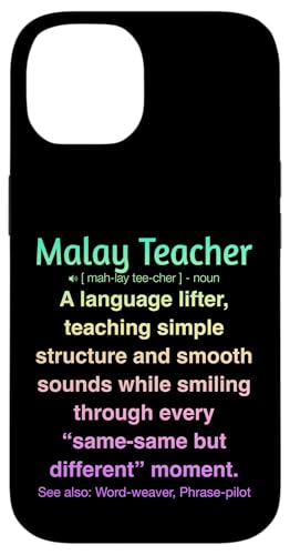 Malaiischer Lehrer Hülle für iPhone 14 von Malay Teacher Gifts & Tees