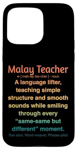 Malaiischer Lehrer Hülle für iPhone 15 Pro Max von Malay Teacher Gifts & Tees