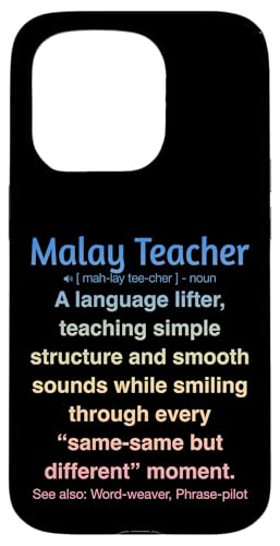 Malaiischer Lehrer Hülle für iPhone 15 Pro von Malay Teacher Gifts & Tees