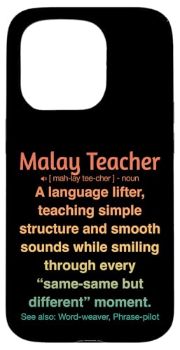 Malaiischer Lehrer Hülle für iPhone 15 Pro von Malay Teacher Gifts & Tees