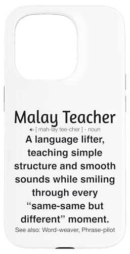 Malaiischer Lehrer Hülle für iPhone 15 Pro von Malay Teacher Gifts & Tees
