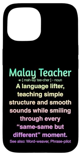 Malaiischer Lehrer Hülle für iPhone 15 Malaiischer Lehrer Hülle für iPhone 15 von Malay Teacher Gifts & Tees