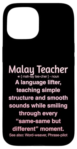 Malaiischer Lehrer Hülle für iPhone 15 von Malay Teacher Gifts & Tees