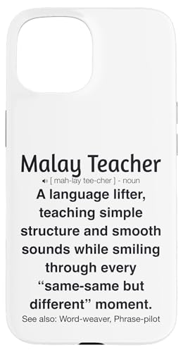 Malaiischer Lehrer Hülle für iPhone 15 von Malay Teacher Gifts & Tees