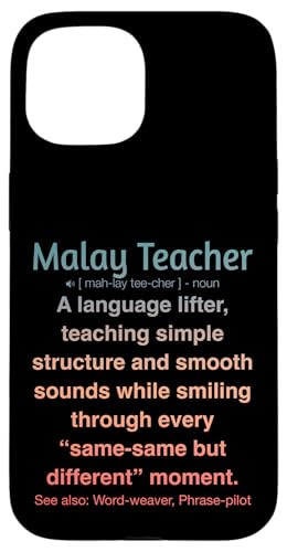 Malaiischer Lehrer Hülle für iPhone 15 von Malay Teacher Gifts & Tees