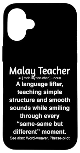 Malaiischer Lehrer Hülle für iPhone 16 Plus von Malay Teacher Gifts & Tees
