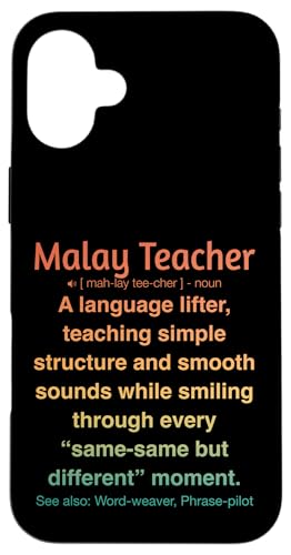 Malaiischer Lehrer Hülle für iPhone 16 Plus von Malay Teacher Gifts & Tees