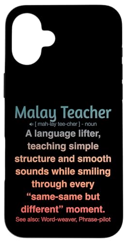 Malaiischer Lehrer Hülle für iPhone 16 Plus von Malay Teacher Gifts & Tees