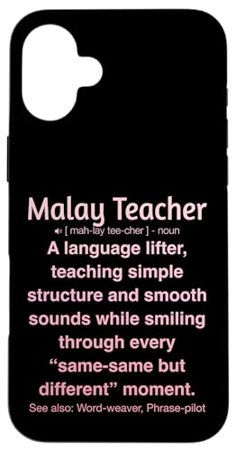 Malaiischer Lehrer Hülle für iPhone 16 Plus Malaiischer Lehrer Hülle für iPhone 16 Plus von Malay Teacher Gifts & Tees