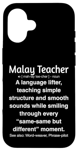 Malaiischer Lehrer Hülle für iPhone 16 von Malay Teacher Gifts & Tees