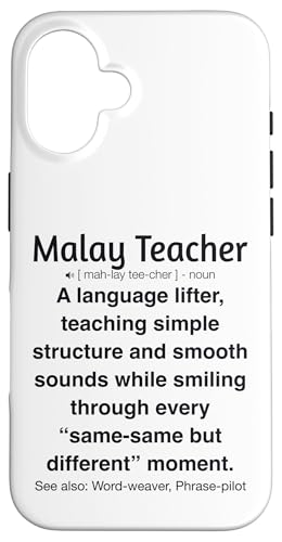 Malaiischer Lehrer Hülle für iPhone 16 von Malay Teacher Gifts & Tees