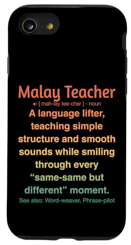 Malaiischer Lehrer Hülle für iPhone SE (2020) / 7 / 8 von Malay Teacher Gifts & Tees