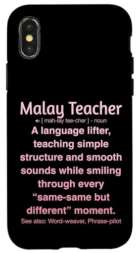 Malaiischer Lehrer Hülle für iPhone X/XS von Malay Teacher Gifts & Tees