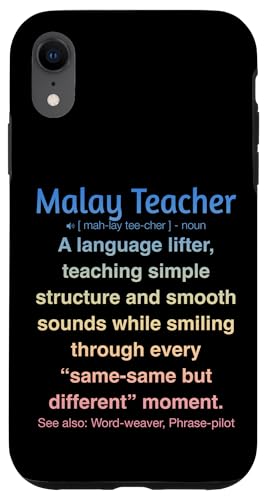 Malaiischer Lehrer Hülle für iPhone XR von Malay Teacher Gifts & Tees