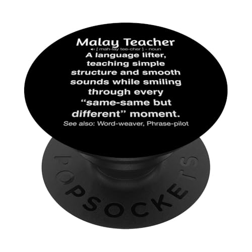 Malaiischer Lehrer PopSockets Klebender PopGrip von Malay Teacher Gifts & Tees