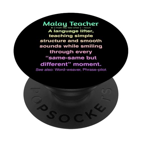 Malaiischer Lehrer PopSockets Klebender PopGrip von Malay Teacher Gifts & Tees