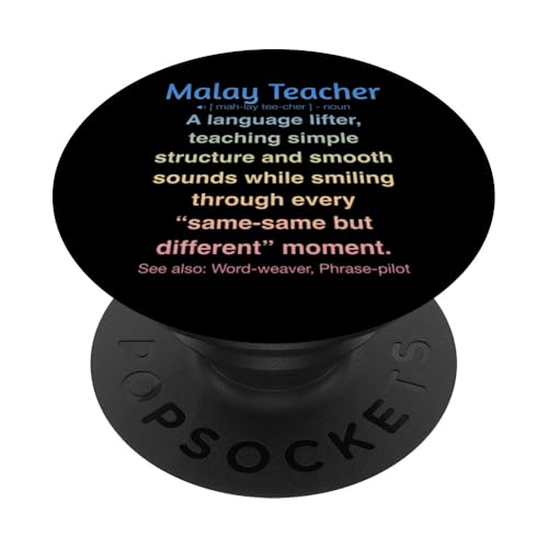 Malaiischer Lehrer PopSockets Klebender PopGrip von Malay Teacher Gifts & Tees