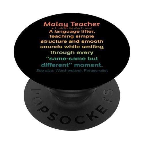 Malaiischer Lehrer PopSockets Klebender PopGrip von Malay Teacher Gifts & Tees