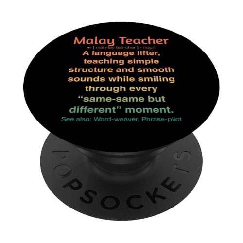 Malaiischer Lehrer PopSockets Klebender PopGrip von Malay Teacher Gifts & Tees