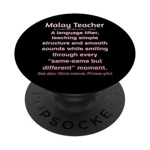 Malaiischer Lehrer PopSockets Klebender PopGrip von Malay Teacher Gifts & Tees
