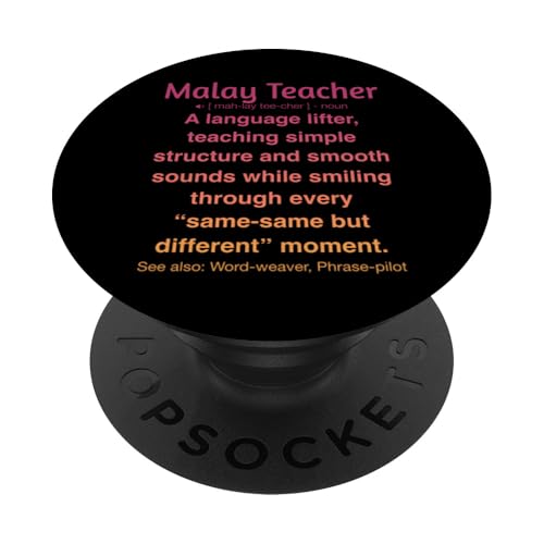 Malaiischer Lehrer PopSockets Klebender PopGrip von Malay Teacher Gifts & Tees