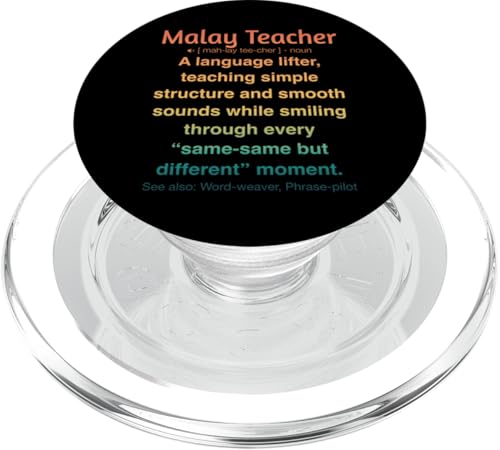 Malaiischer Lehrer PopSockets PopGrip für MagSafe von Malay Teacher Gifts & Tees