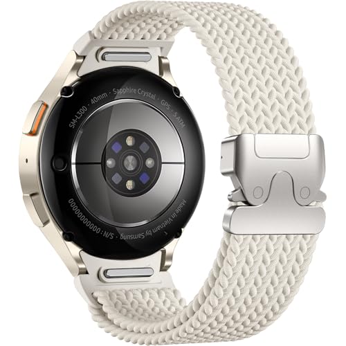 Maledan Ein klick Geflochtenes Armband Kompatibel mit Samsung Galaxy Watch 7 6 5 4 Armband 40mm 44mm, Nylon Sport Band für Galaxy Watch 6 Classic 47mm 43mm/Watch 5 Pro/Watch 4 Classic/FE, Polarstern Maledan Ein klick Geflochtenes Armband Kompatibel mit Samsung Galaxy Watch 7 6 5 4 Armband 40mm 44mm, Nylon Sport Band für Galaxy Watch 6 Classic 47mm 43mm/Watch 5 Pro/Watch 4 Classic/FE, Polarstern von Maledan