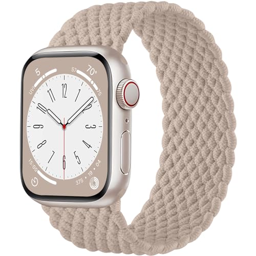 Maledan Geflochtenes Armband Kompatibel mit Apple Watch Armband 45mm 42mm 44mm 49mm für Damen Herren, Elastisches Nylon Solo Loop Armbänder für Apple Watch SE/Series 9 8 7 6 5 4 3 2 1 Ultra Maledan Geflochtenes Armband Kompatibel mit Apple Watch Armband 45mm 42mm 44mm 49mm für Damen Herren, Elastisches Nylon Solo Loop Armbänder für Apple Watch SE/Series 9 8 7 6 5 4 3 2 1 Ultra von Maledan