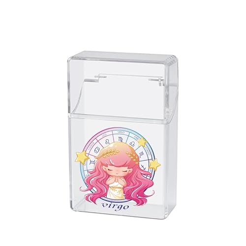 Zigarette Case Box für 85mm King Size 20pcs Transparente Zigarette Display Halter Transparente Portable Case für Männer Frauen (Jungfrau) von Malisseladi