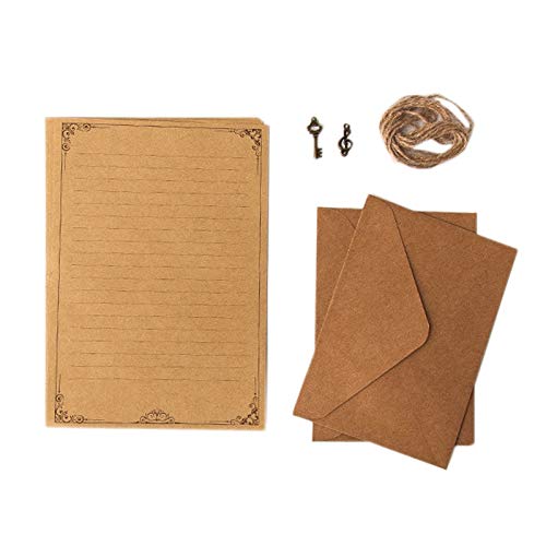 Malloy 12 StüCk Vintage Kraft Papier Schreib Papier Papier im EuropäIschen Stil für Briefschreiben Briefpapier Brief Papier, Nummer 3 Malloy 12 StüCk Vintage Kraft Papier Schreib Papier Papier im EuropäIschen Stil für Briefschreiben Briefpapier Brief Papier, Nummer 3 von Malloy