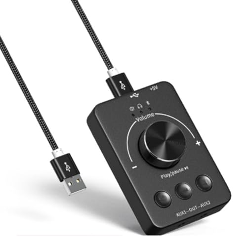 Malloy Sound Controller USB Computer Lautstärkeregler Bluetooth-Kompatibel - Externer Lautstärkeregler Einstellknopf Malloy Sound Controller USB Computer Lautstärkeregler Bluetooth-Kompatibel - Externer Lautstärkeregler Einstellknopf von Malloy