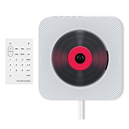 Malloy Tragbarer Bluetooth CD-Player, CD-Audio-Musik-Player, Kompakter Musik-CD-Disc-Player für Auto/-Heim-Audio mit Stereolautsprecher Mini Niedlicher CD-Player B EU-Stecker Malloy Tragbarer Bluetooth CD-Player, CD-Audio-Musik-Player, Kompakter Musik-CD-Disc-Player für Auto/-Heim-Audio mit Stereolautsprecher Mini Niedlicher CD-Player B EU-Stecker von Malloy