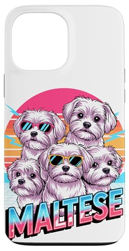 90s Vintage Maltese Malteses Hülle für iPhone 13 Pro Max von Malteses Maltese Dog Lover Gifts
