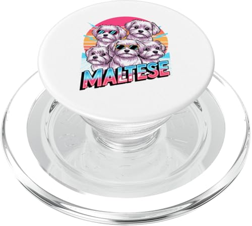 90s Vintage Maltese Malteses PopSockets PopGrip für MagSafe 90s Vintage Maltese Malteses PopSockets PopGrip für MagSafe von Malteses Maltese Dog Lover Gifts