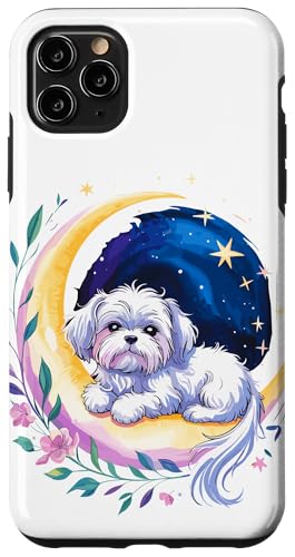 Crescent Moon Maltese Malteses Hülle für iPhone 11 Pro Max von Malteses Maltese Dog Lover Gifts
