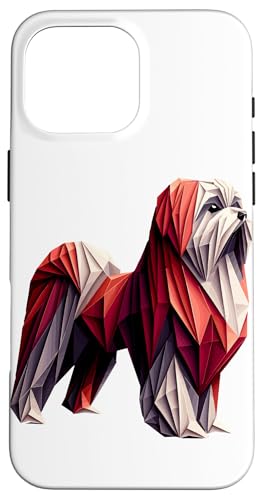 Origami Art Maltese Malteses Hülle für iPhone 16 Pro Max von Malteses Maltese Dog Lover Gifts