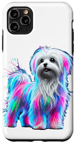 Paint Art Maltese Malteses Hülle für iPhone 11 Pro Max von Malteses Maltese Dog Lover Gifts