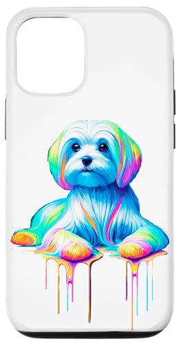 Paint Art Maltese Malteses Hülle für iPhone 12/12 Pro von Malteses Maltese Dog Lover Gifts