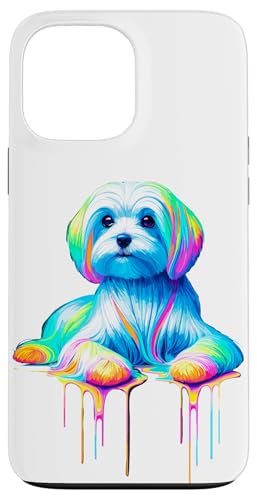 Paint Art Maltese Malteses Hülle für iPhone 13 Pro Max von Malteses Maltese Dog Lover Gifts