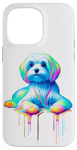 Paint Art Maltese Malteses Hülle für iPhone 14 Pro Max von Malteses Maltese Dog Lover Gifts