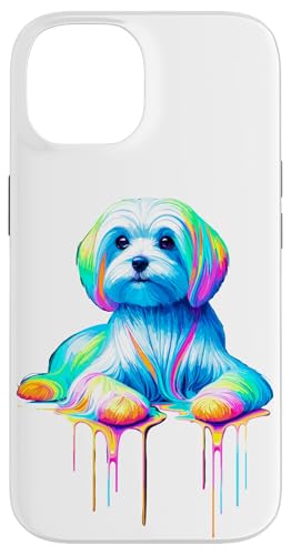 Paint Art Maltese Malteses Hülle für iPhone 14 von Malteses Maltese Dog Lover Gifts