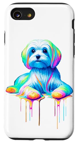 Paint Art Maltese Malteses Hülle für iPhone SE (2020) / 7 / 8 von Malteses Maltese Dog Lover Gifts