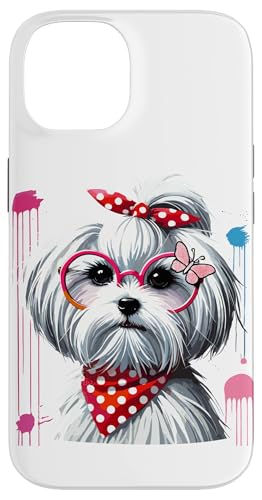 Paint Art Maltese Malteses Painter Artist Hülle für iPhone 14 Paint Art Maltese Malteses Painter Artist Hülle für iPhone 14 von Malteses Maltese Dog Lover Gifts