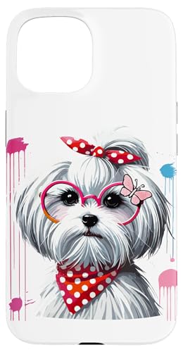 Paint Art Maltese Malteses Painter Artist Hülle für iPhone 15 von Malteses Maltese Dog Lover Gifts
