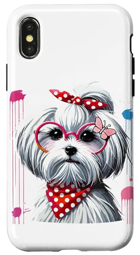 Paint Art Maltese Malteses Painter Artist Hülle für iPhone X/XS von Malteses Maltese Dog Lover Gifts