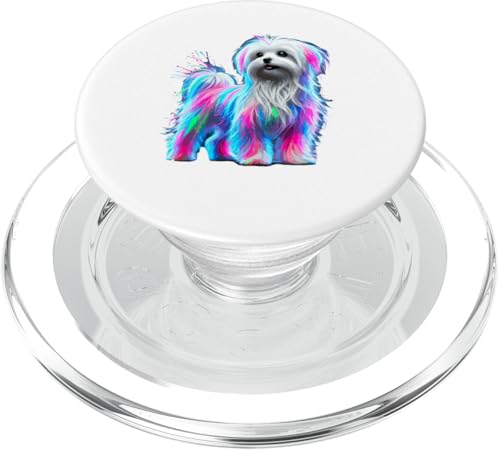 Paint Art Maltese Malteses PopSockets PopGrip für MagSafe von Malteses Maltese Dog Lover Gifts