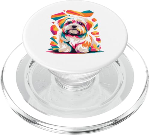 Polygonal Abstract Art Maltese Malteses PopSockets PopGrip für MagSafe Polygonal Abstract Art Maltese Malteses PopSockets PopGrip für MagSafe von Malteses Maltese Dog Lover Gifts
