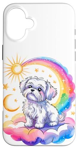Rainbow Clouds Maltese Malteses Hülle für iPhone 16 Plus Rainbow Clouds Maltese Malteses Hülle für iPhone 16 Plus von Malteses Maltese Dog Lover Gifts