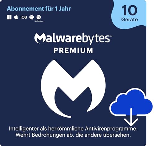 Malwarebytes | Windows/Mac/iOS/Android/Chrome | Premium | 10 Gerät | 12 Monate | Aktivierungscode per Email von Malwarebytes
