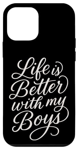 Das Leben ist besser mit der herzerwärmenden Mutter meiner Jungen zum Muttertag Hülle für iPhone 12 mini von Mamalina Studios
